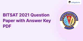 BITSAT 2021 Question Paper with Answer Key PDF